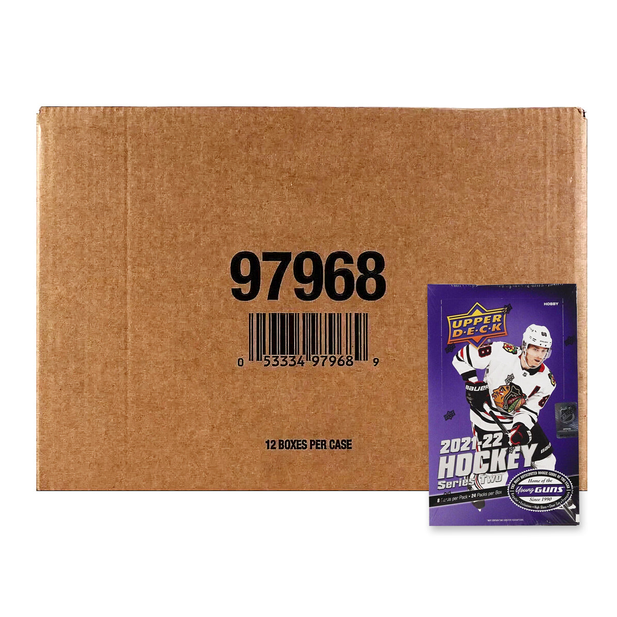 2021/22 Upper Deck Series 2 Hockey Hobby 12 Box Case