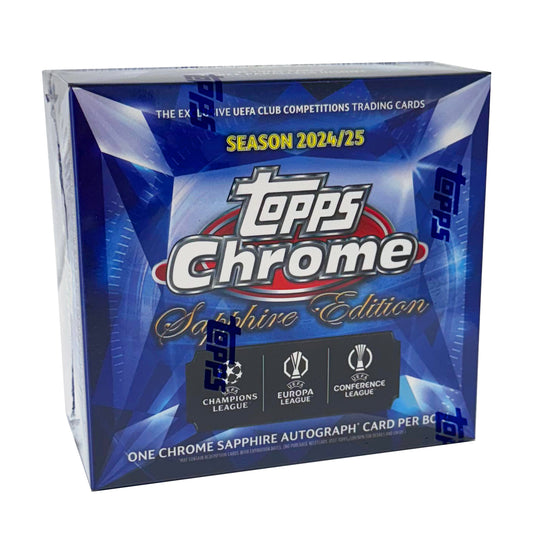 2024-25 Topps Chrome Sapphire UEFA Club Competitions UCC Hobby Box