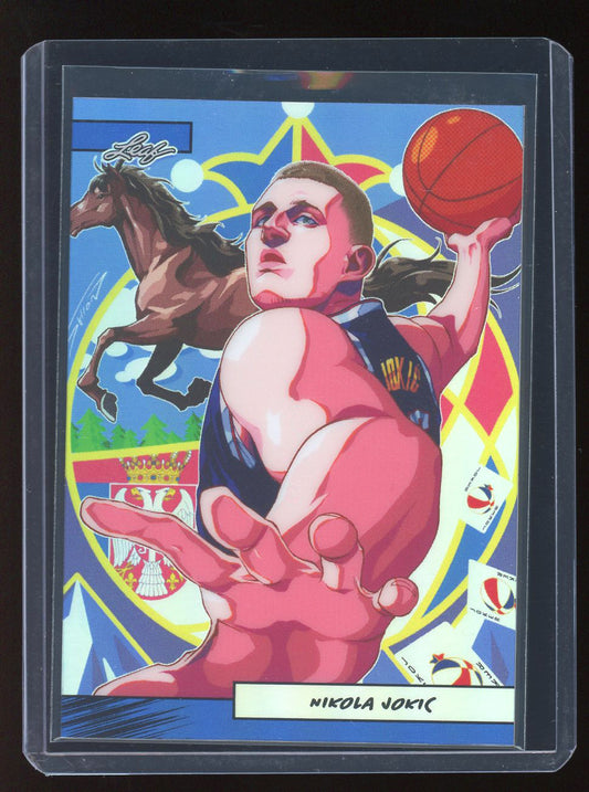2024 Leaf Anime Nation Series 2 Nikola Jokic Blue Parallel Shion Minabe /75