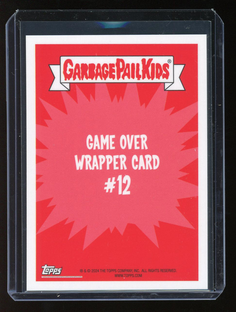 2024 Topps Garbage Pail Kids Game Over Level 2 Wrapper Card #12