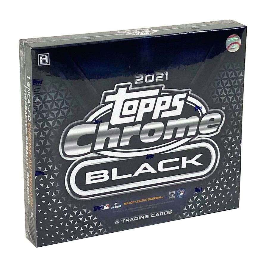 2021 Topps Chrome Black Baseball Factory Sealed Hobby Box