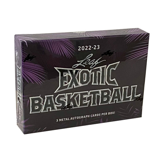 2022-23 Leaf Exotic Basketball Factory Sealed Hobby Box