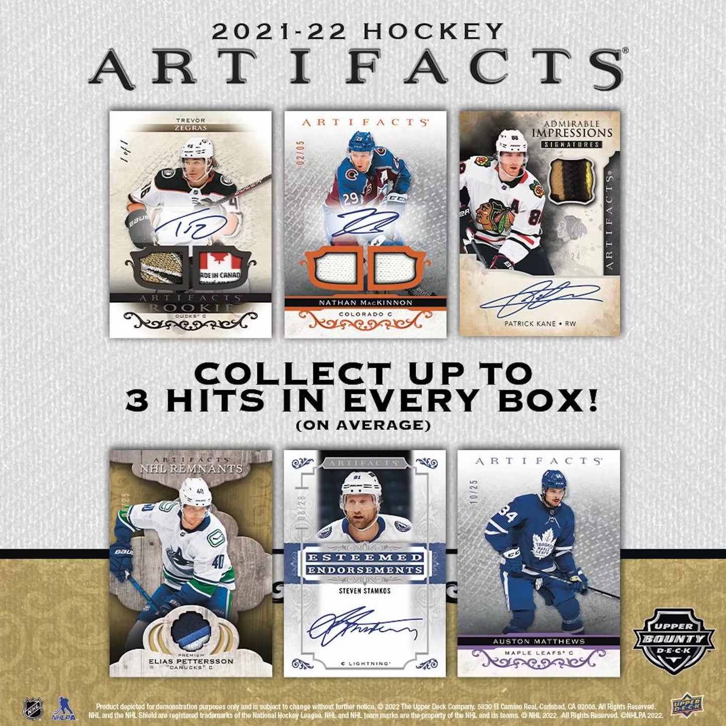 2021-22 Upper Deck Artifacts Hockey Hobby 10 Box Case