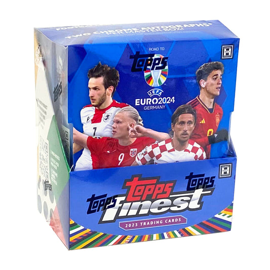 2023-24 Topps Finest UEFA Road To Euro 2024 Factory Sealed Hobby Box