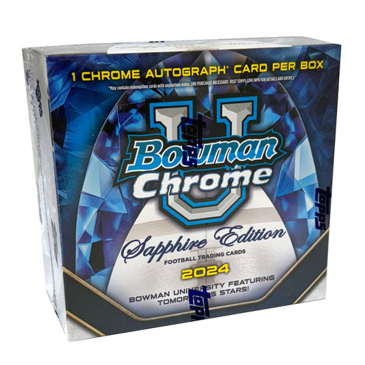 2024 Bowman Chrome University Football Sapphire Edition Box