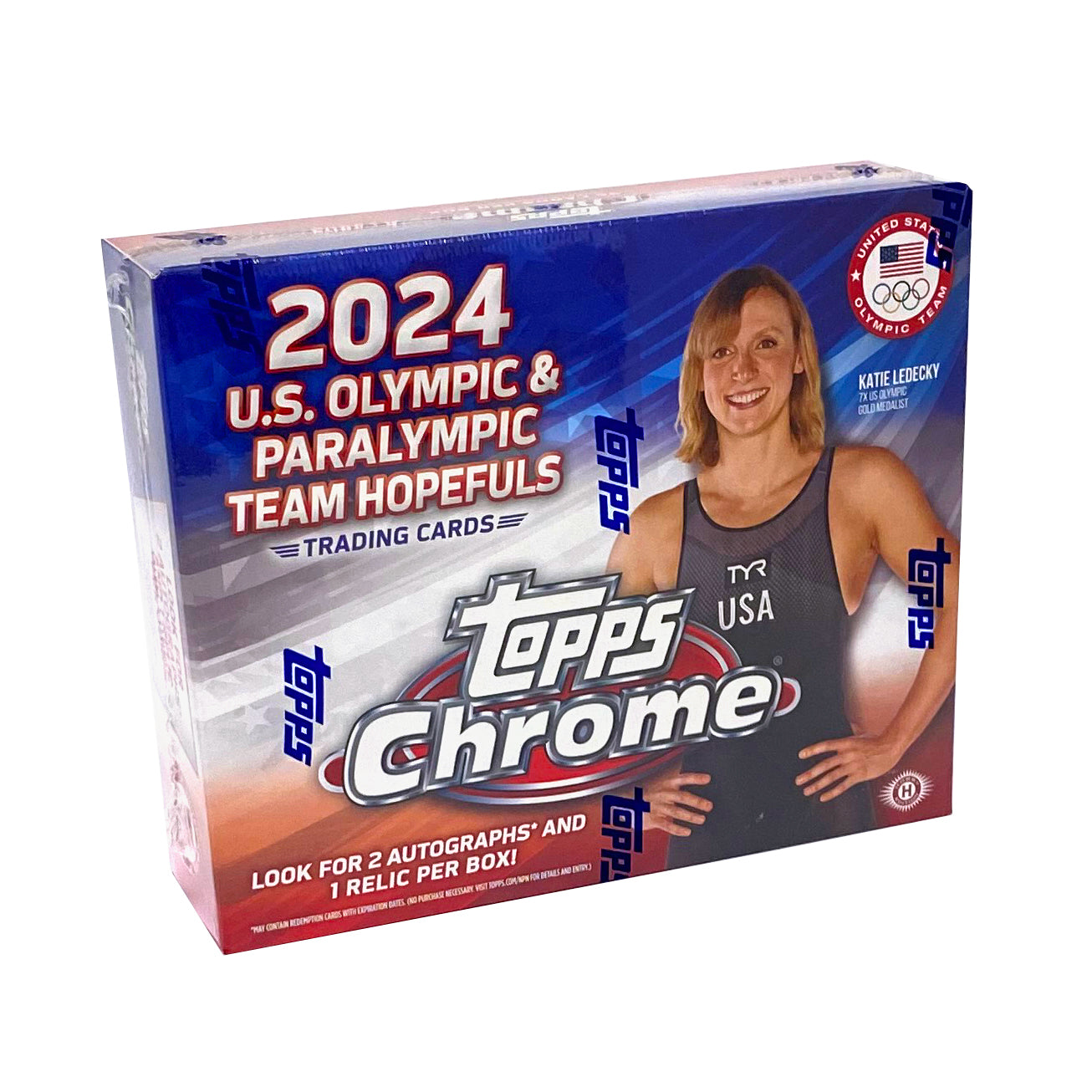 2024 Topps Chrome US Olympic & Paralympic Hopefuls Factory Sealed Hobby Box