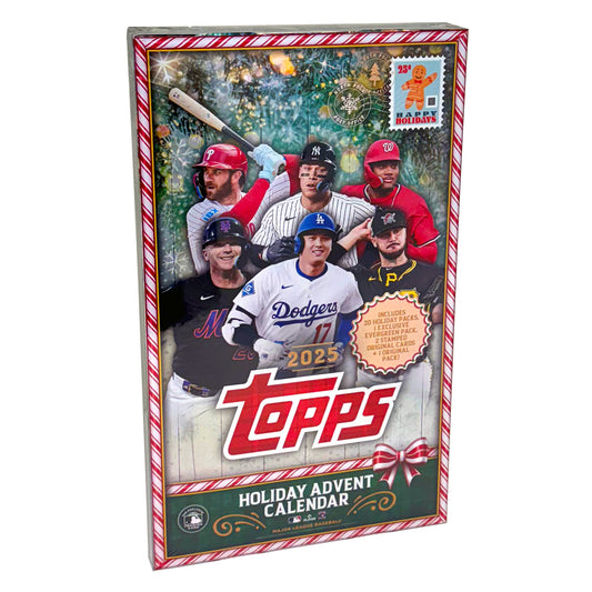 2025 Topps Baseball Factory Sealed Holiday Advent Calendar Box