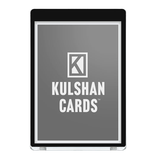 Black Border One Touch Magnetic Card Holder with Inner Sleeve for 35-55PT Cards - 5 Pack