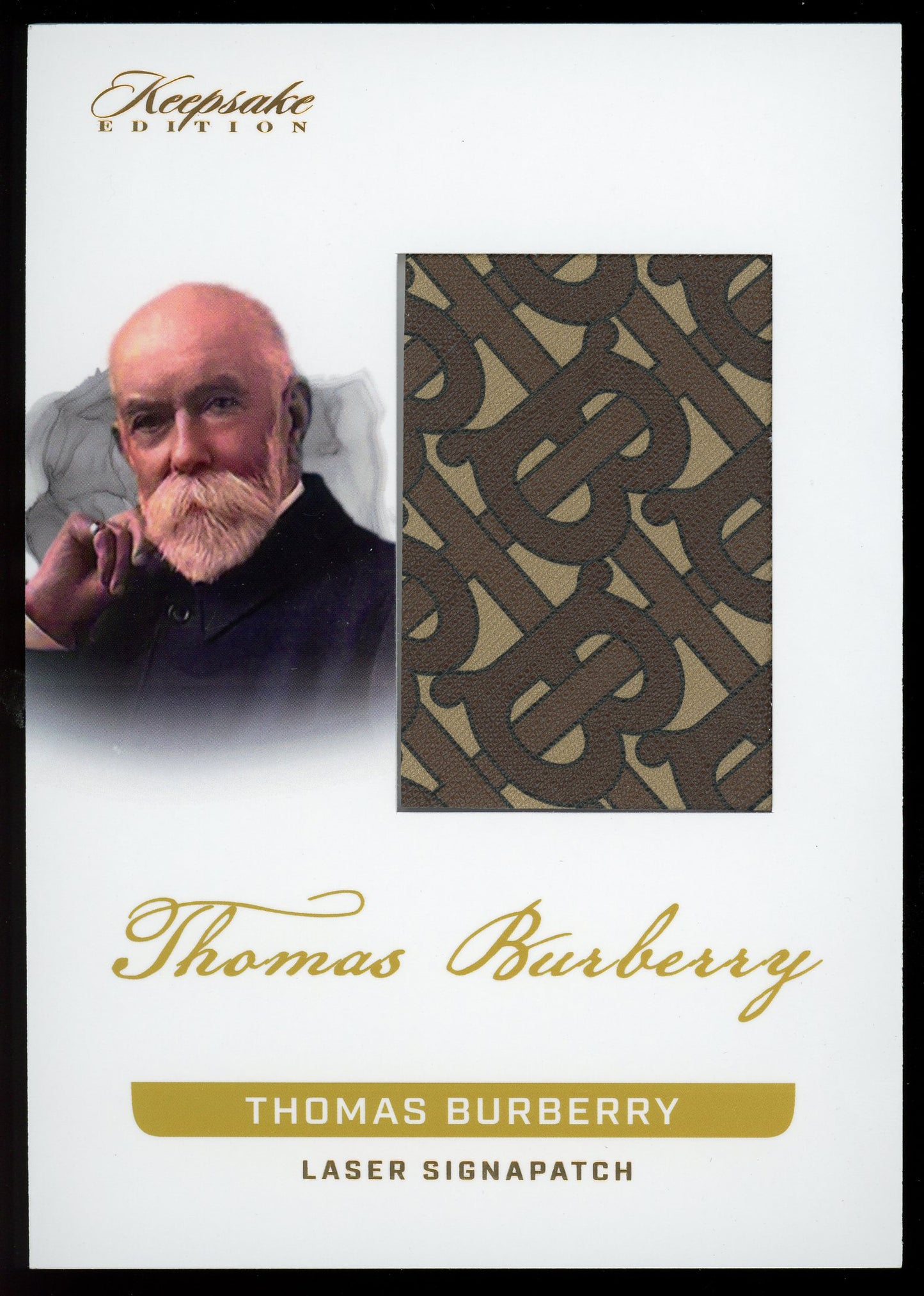 2023 Keepsake Edition Thomas Burberry Jumbo 5x7 Laser Signapatch 18/25