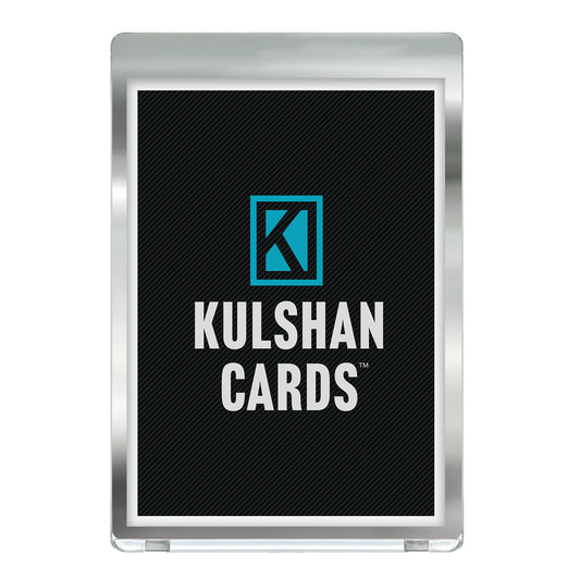 Chrome Border One Touch Magnetic Card Holder with Inner Sleeve for 35-55PT Cards - 5 Pack
