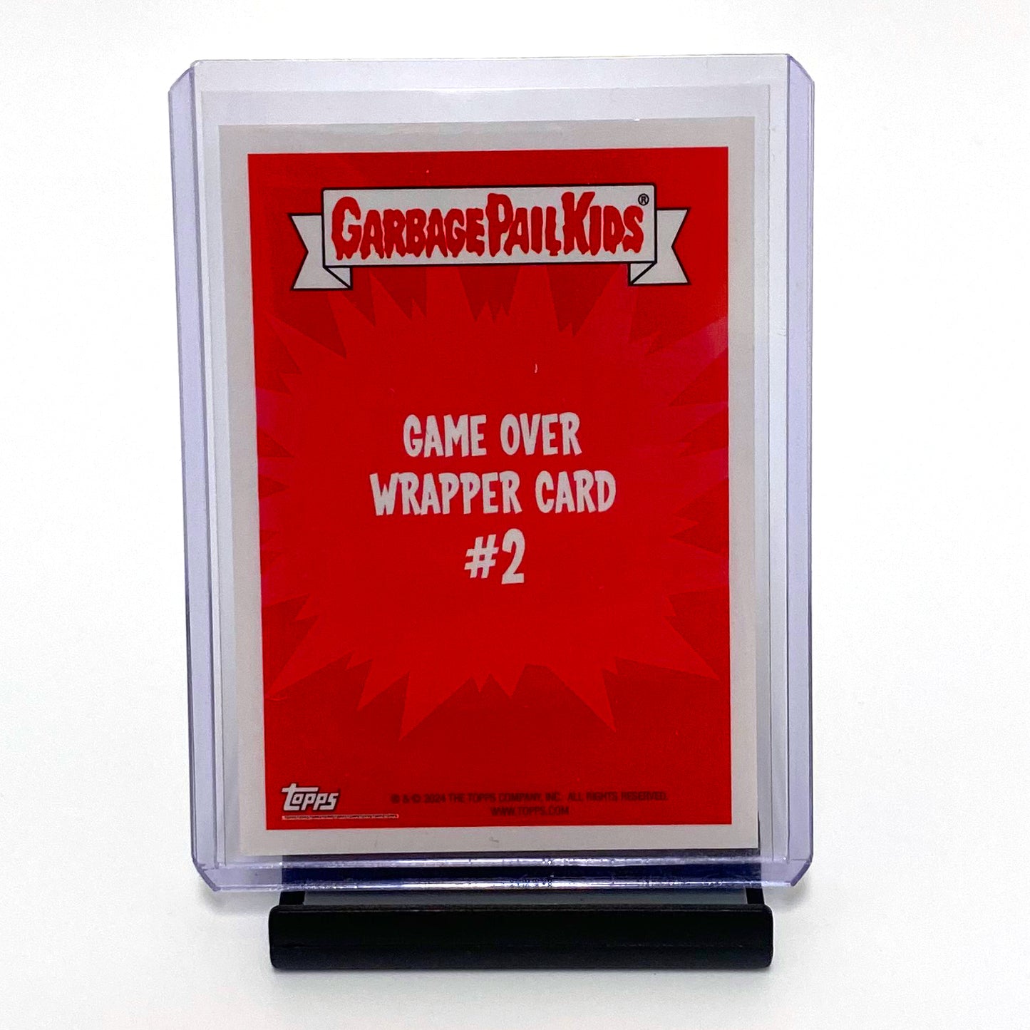 2024 Topps Garbage Pail Kids Game Over Level 1 GOLD Foil Wrapper Card #2 25/25