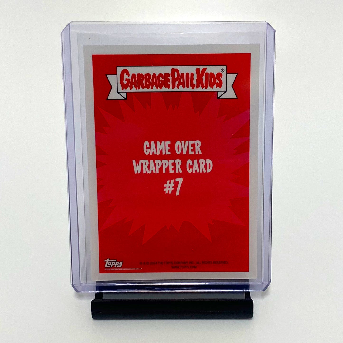 2024 Topps Garbage Pail Kids Game Over Level 2 GOLD Foil Wrapper Card #7 20/25