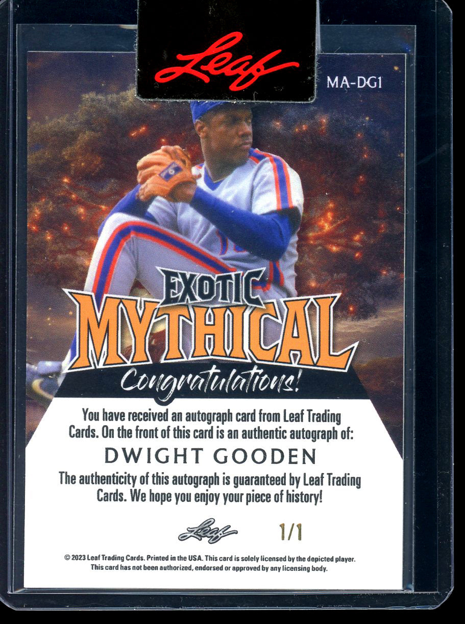 2023 Leaf Exotic Baseball Dwight Gooden Mythical Autograph AUTO 1/1