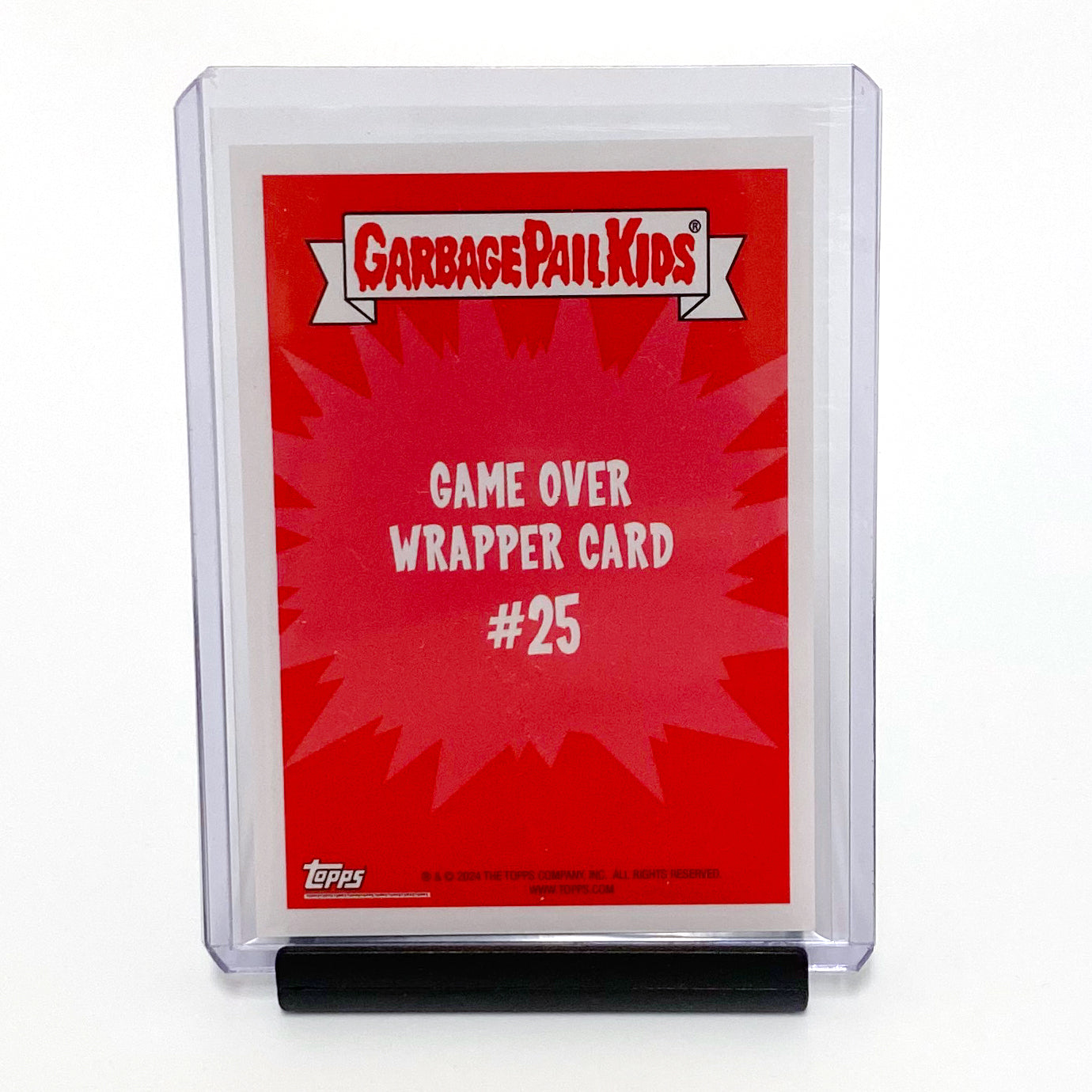 2024 Topps Garbage Pail Kids Game Over Level 1 GOLD Foil Wrapper Card #25 03/25