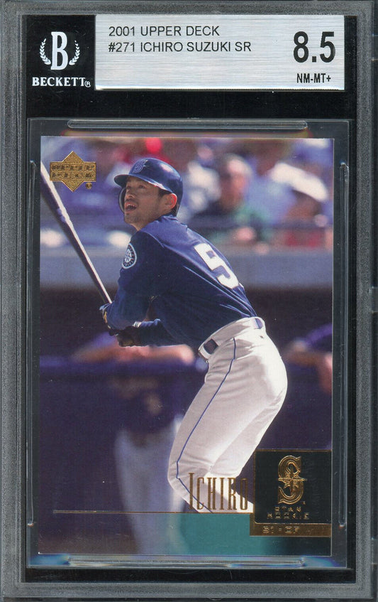 2001 Upper Deck #271 Ichiro Suzuki Seattle Mariners BGS 8.5 NM-MT+