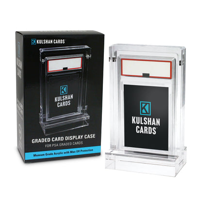 Kulshan Cards graded card display case with packaging on a white background
