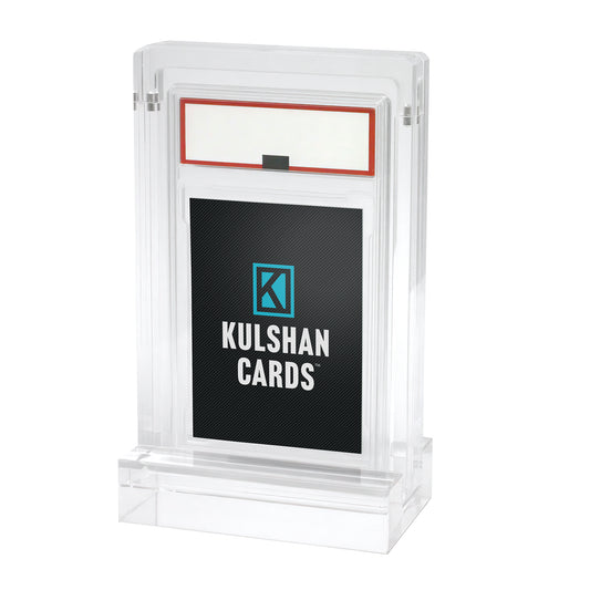 Premium PSA Graded Card Acrylic Display Case with Stand - 1 Card