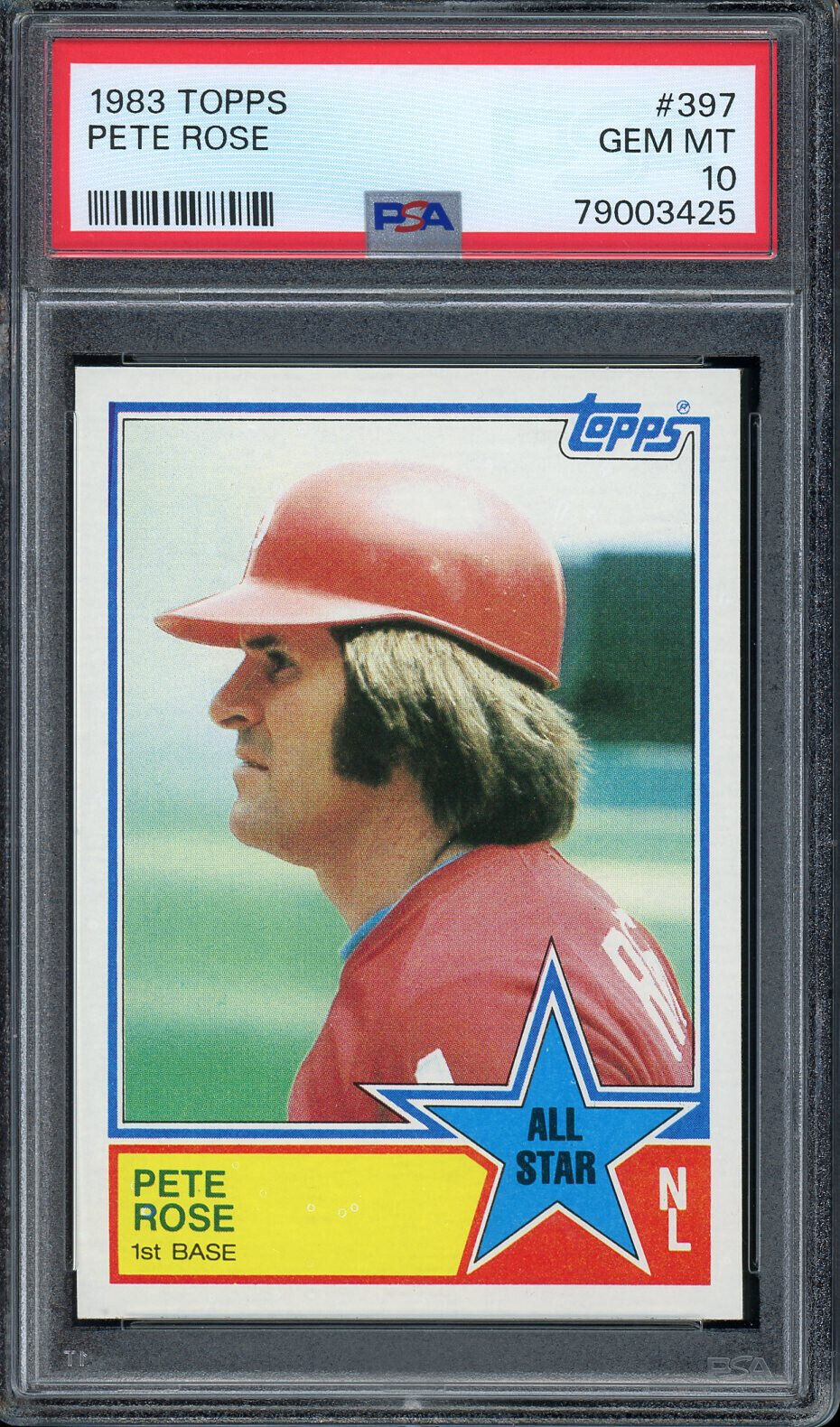 1983 Topps #397 Pete Rose Philadelphia Phillies PSA 10 GEM MT