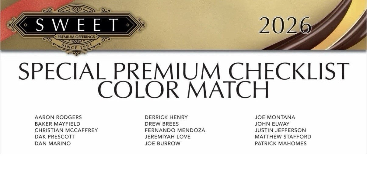 2026 Wild Card Sweet NFL Football Factory Sealed Box