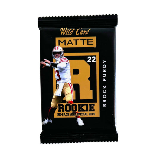 Wild Card Matte Brock Purdy Rookie Special Hits Sealed Pack