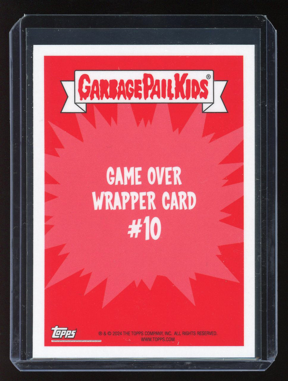 2024 Topps Garbage Pail Kids Game Over Level 2 Wrapper Card #10