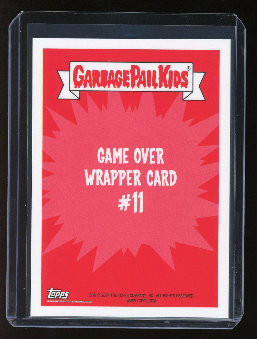 2024 Topps Garbage Pail Kids Game Over Level 2 Wrapper Card #11