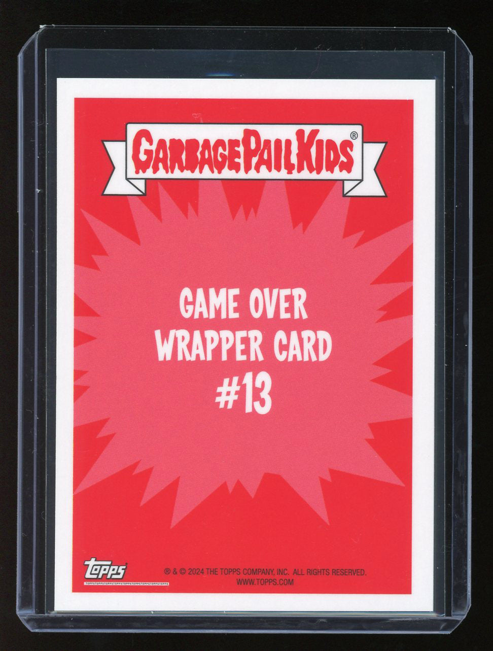 2024 Topps Garbage Pail Kids Game Over Level 2 Wrapper Card #13