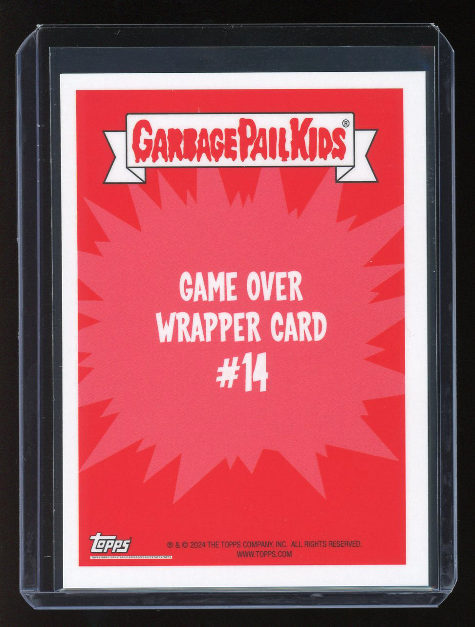 2024 Topps Garbage Pail Kids Game Over Level 2 Wrapper Card #14