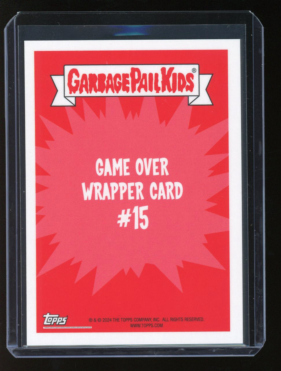 2024 Topps Garbage Pail Kids Game Over Level 2 Wrapper Card #15