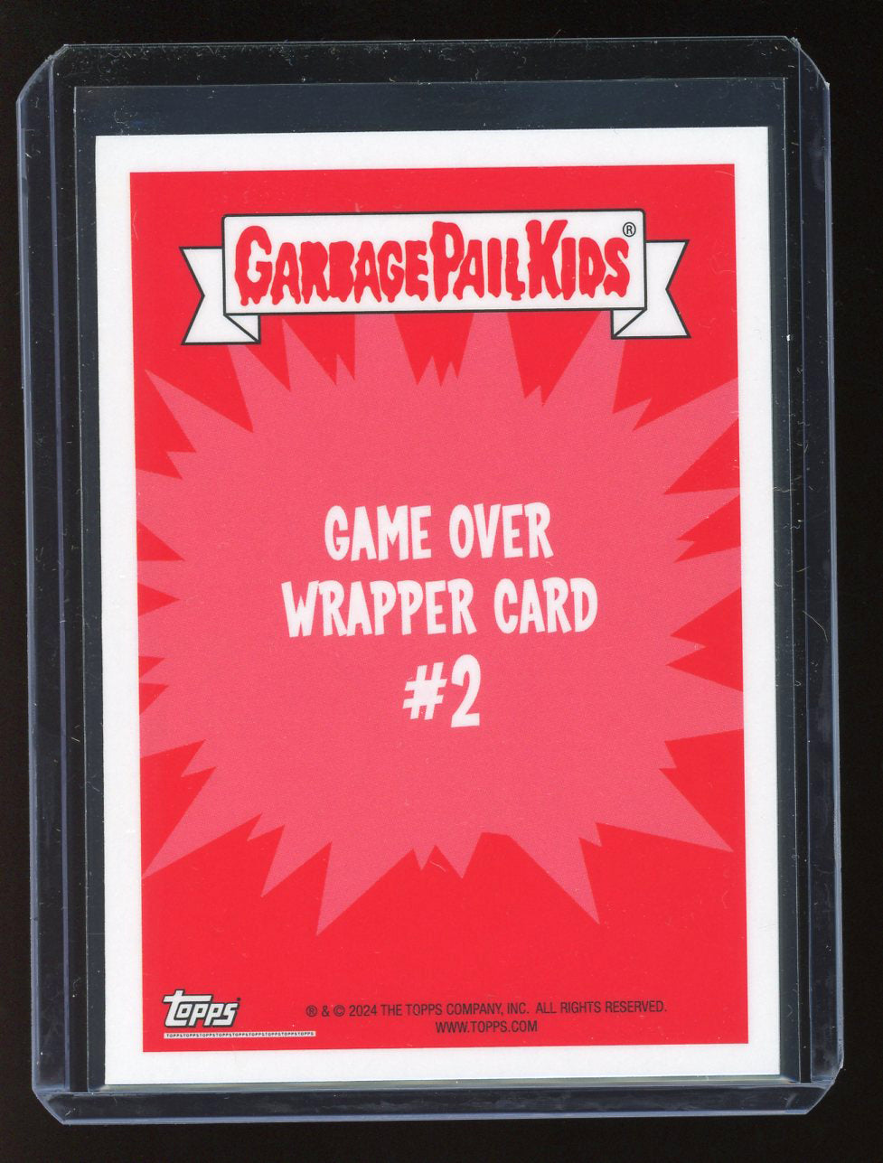 2024 Topps Garbage Pail Kids Game Over Level 1 Wrapper Card #2