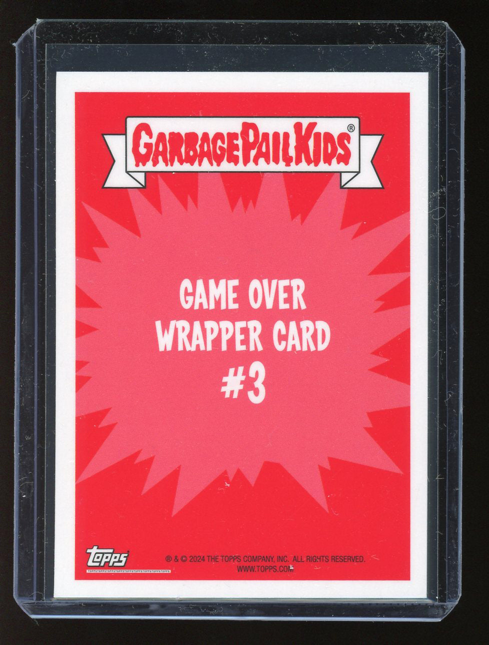 2024 Topps Garbage Pail Kids Game Over Level 1 Wrapper Card #3