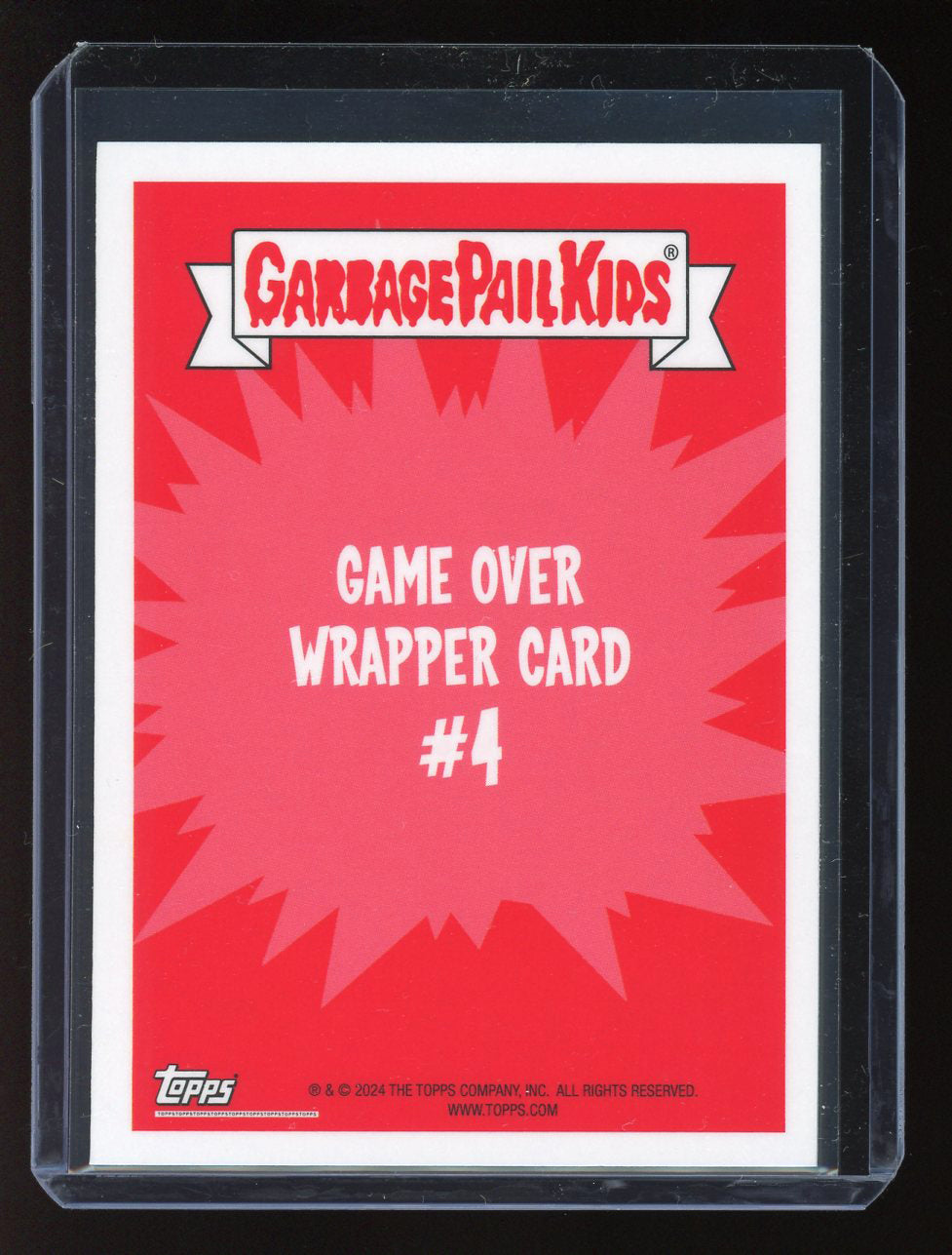 2024 Topps Garbage Pail Kids Game Over Level 1 Wrapper Card #4