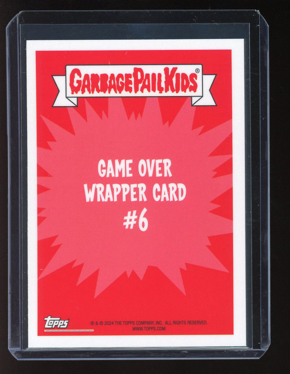 2024 Topps Garbage Pail Kids Game Over Level 2 Wrapper Card #6