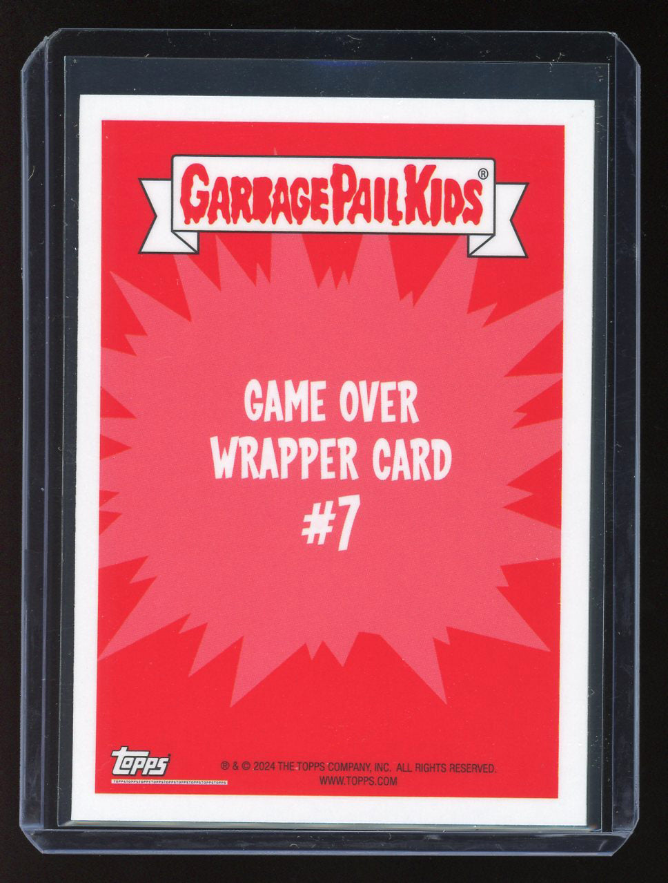 2024 Topps Garbage Pail Kids Game Over Level 2 Wrapper Card #7