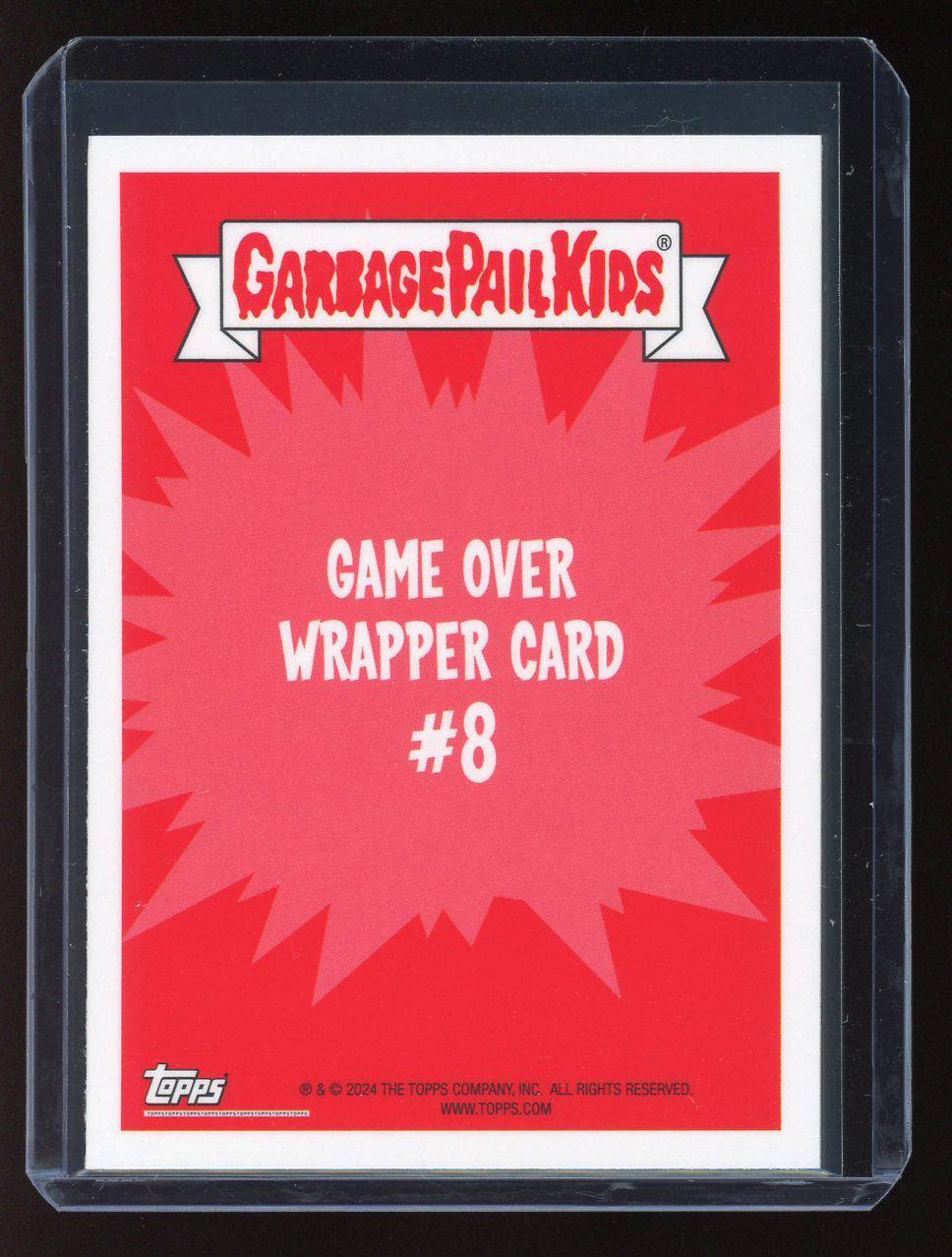 2024 Topps Garbage Pail Kids Game Over Level 2 Wrapper Card #8